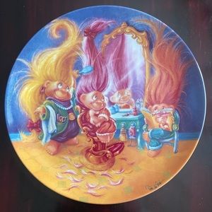 Vintage 1993 Collectible Monday’s Troll Plate 8”